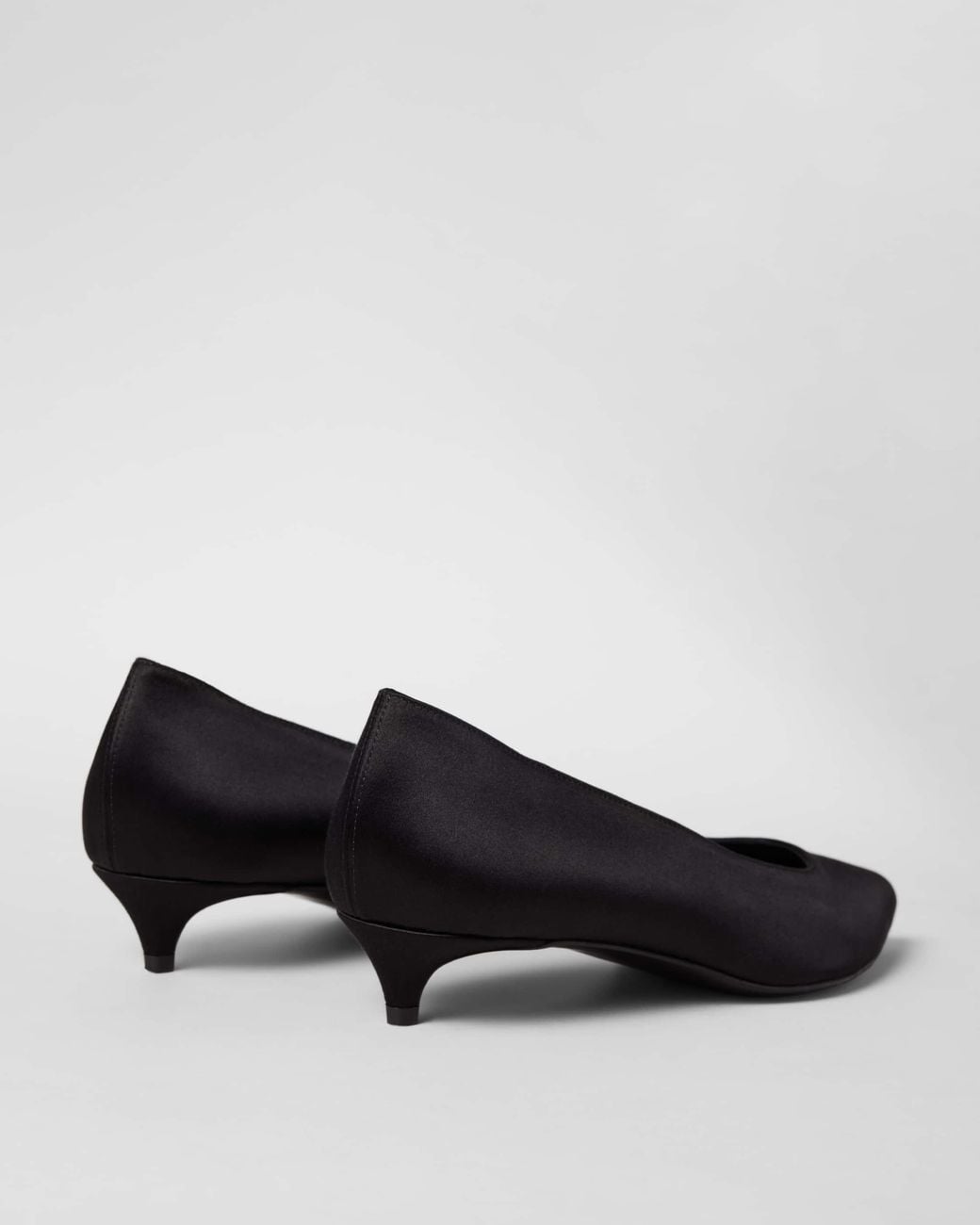 Céline Black Satin Kitten Pump
