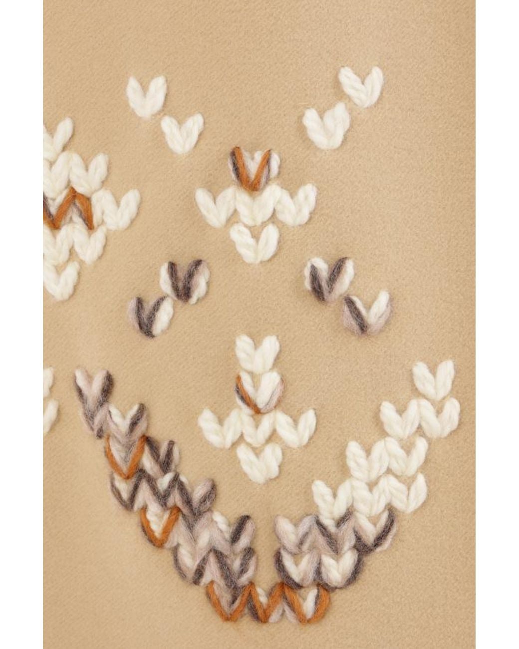 Ermanno Scervino Natural Single-Breasted Coat