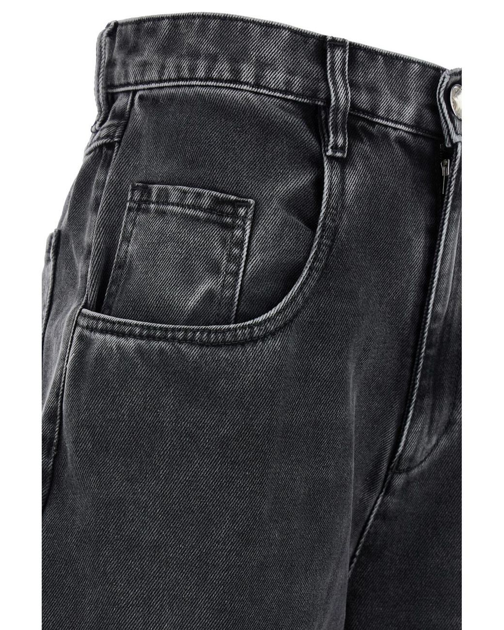 Maison Margiela Gray High Waist Cut-Out Jeans