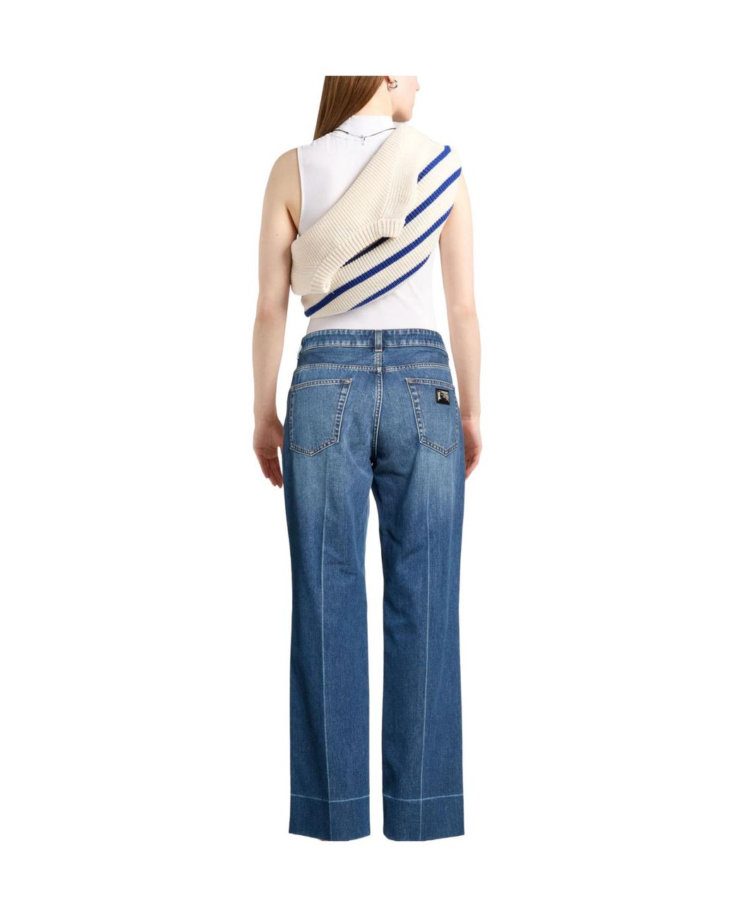 Dolce & Gabbana Blue Darkwash Straightleg Jeans