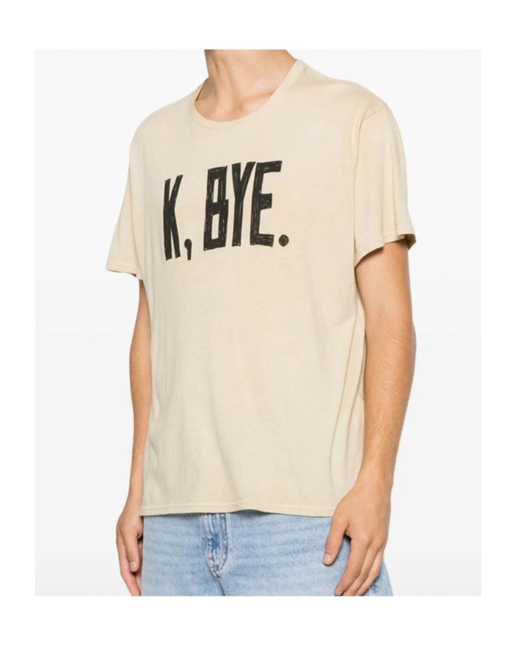 R13 Natural K Bye Boy T-Shirt for men