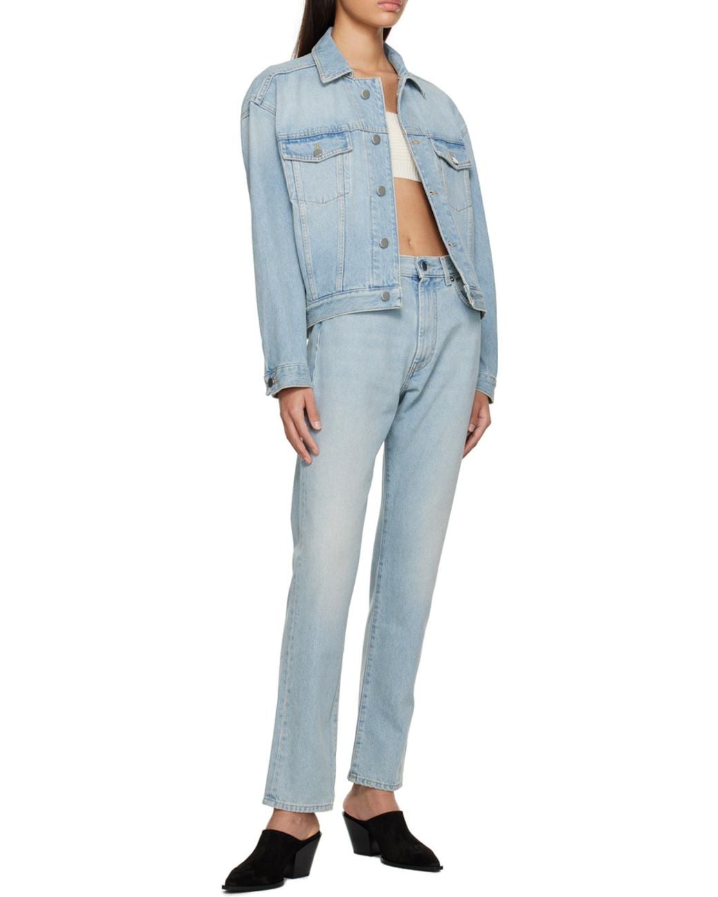 Loulou de Saison Black Classic Wular Denim Jeans