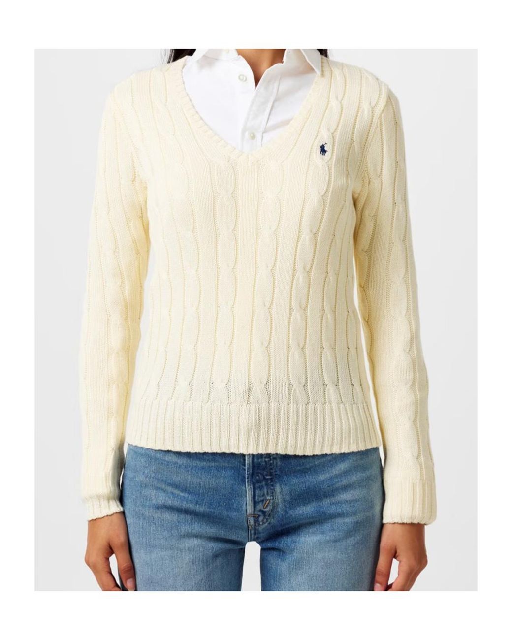 Polo Ralph Lauren Natural V-Neck Sweater