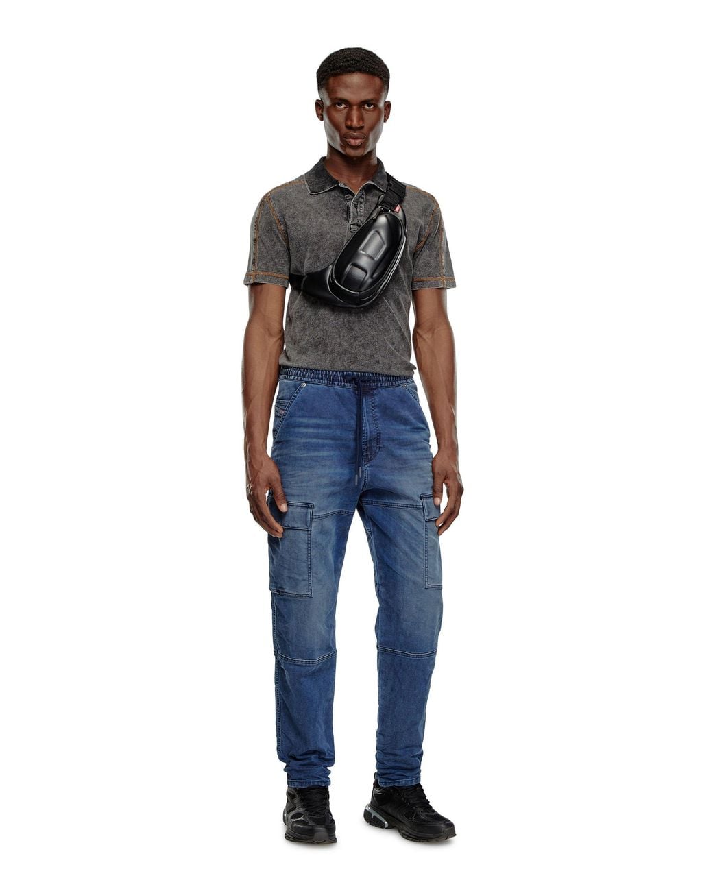 DIESEL Blue 2050 D Krooley Cargo Jeans for men