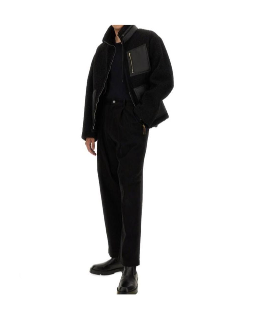 Moschino Black Long-Sleeved Casual Jacket for men