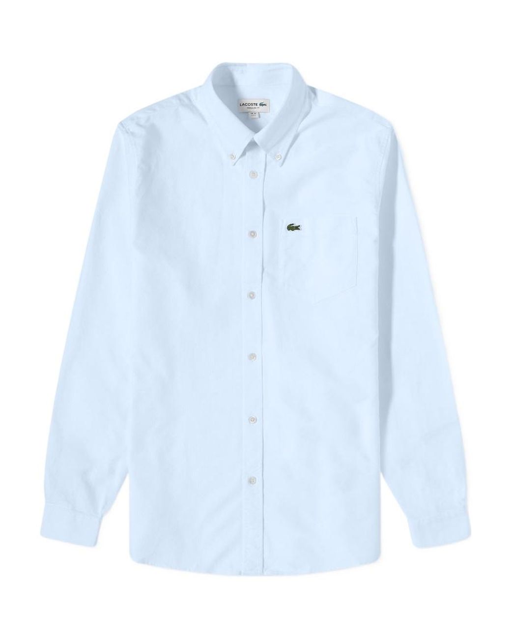 Lacoste Blue Regular Fit Oxford Shirt for men
