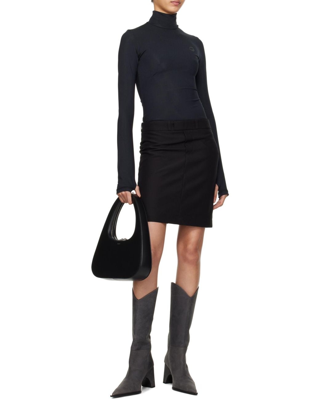 Coperni Black Logo Shoulder Bag
