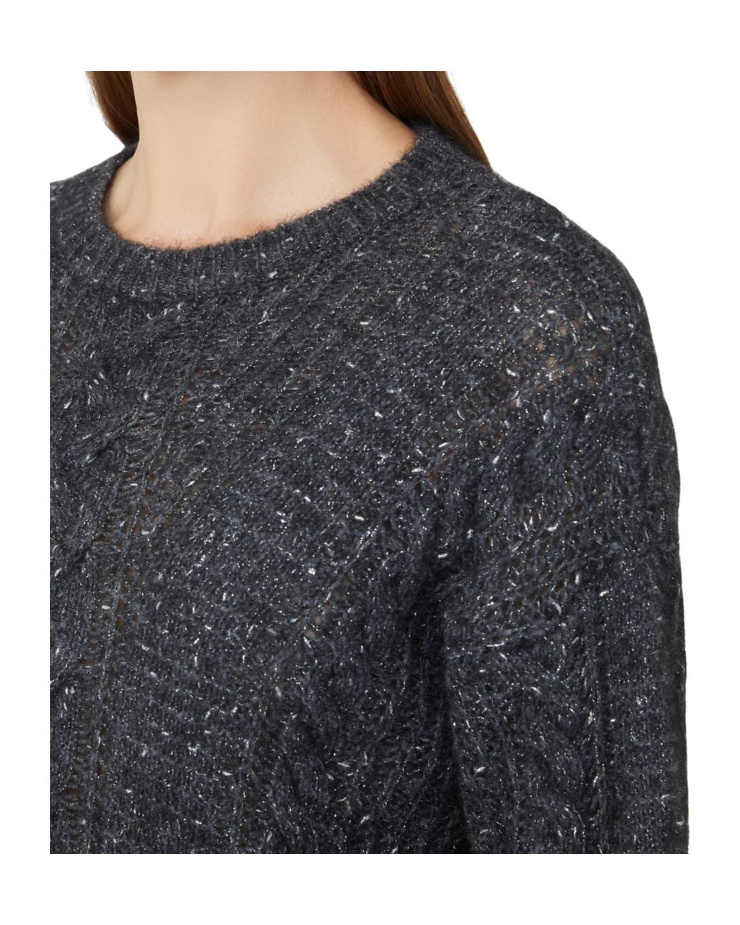 Max Mara Gray Studio Crasso Crewneck Ribbed Jumper