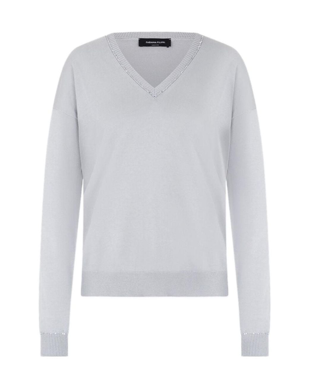 Fabiana Filippi White Long-Sleeved Knitwear