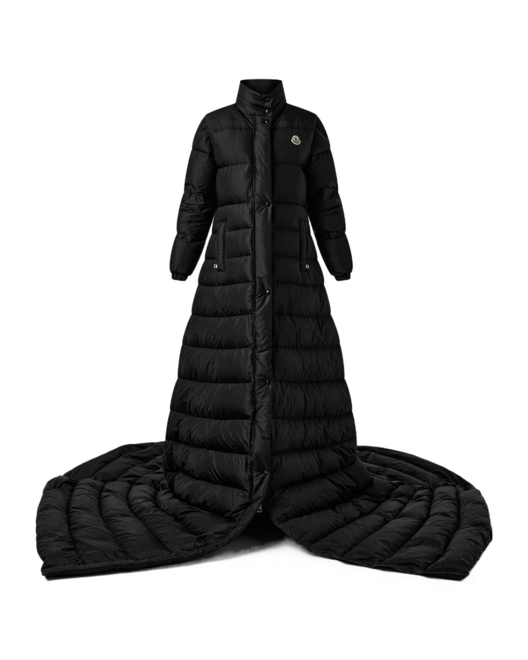 Moncler Black Logo Down Jacket