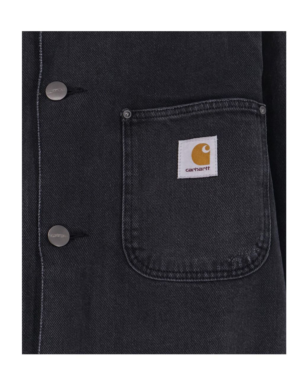 Carhartt Blue Single-Breasted Utility Jacket for men