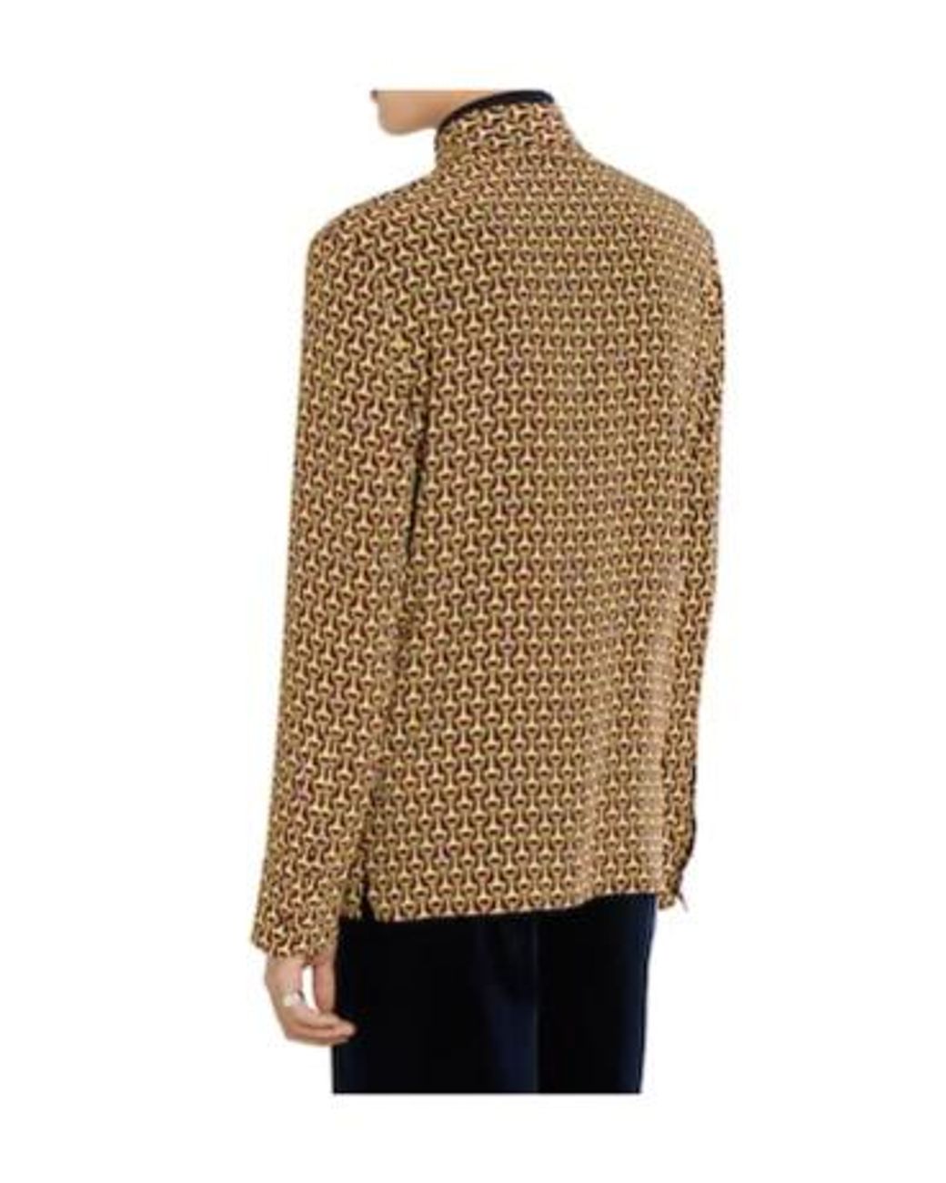 Gucci Brown Crêpe De Chine Shirt for men