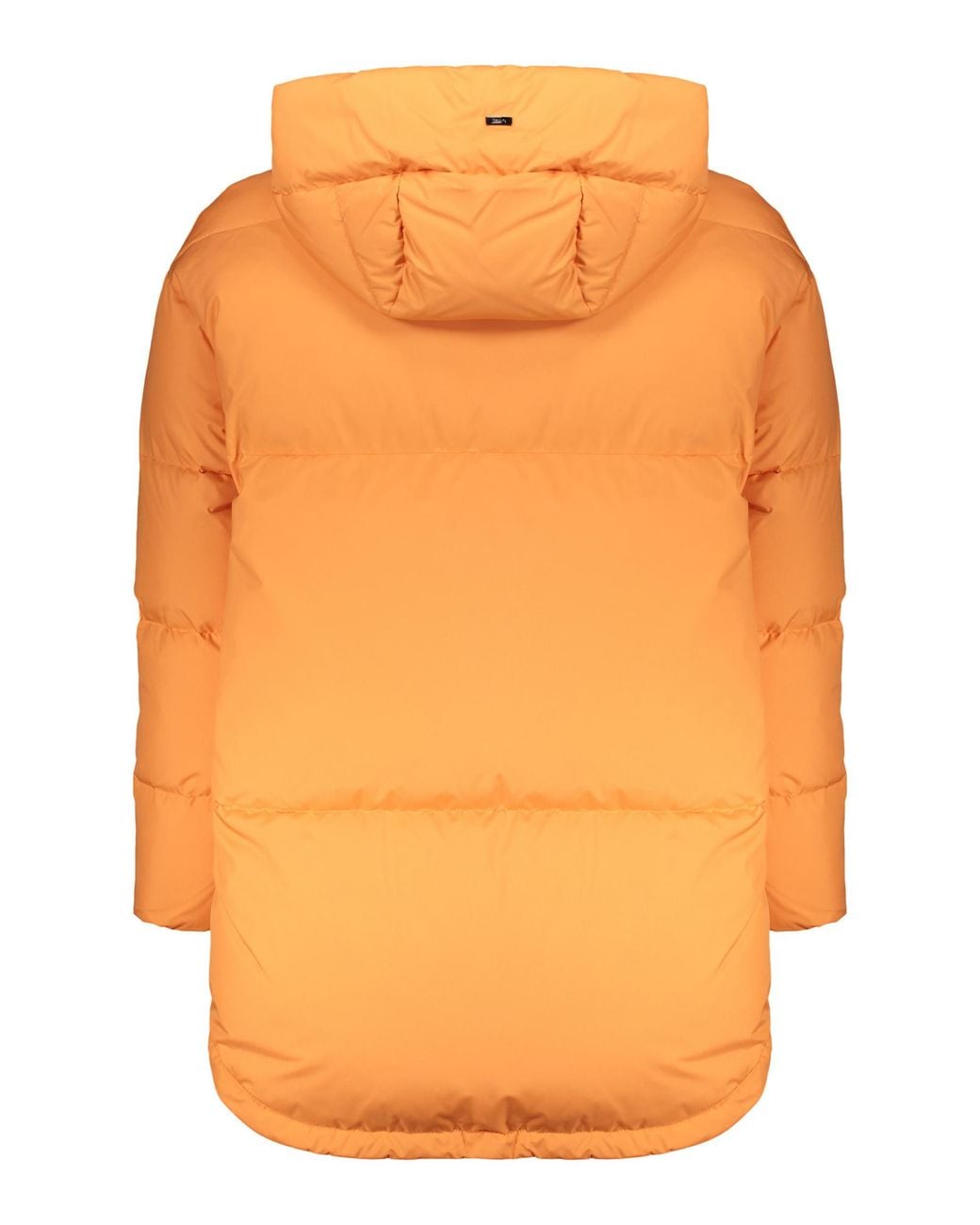 Herno Orange Hooded Quilted Down Jacket for men