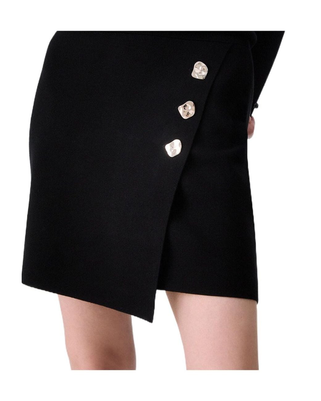 Liu Jo Black Knit Mini Skirt