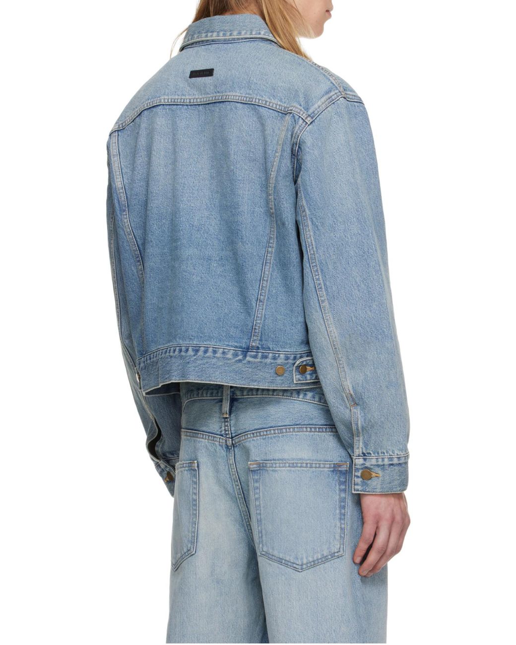Fear Of God Blue Button-Up Denim Jacket for men