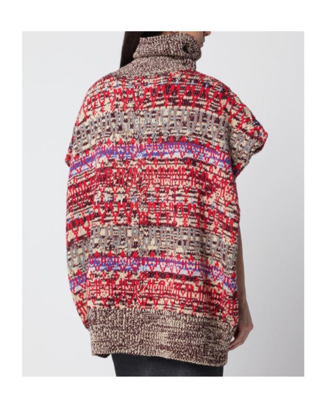 Dries Van Noten Red Knitted Cardigan