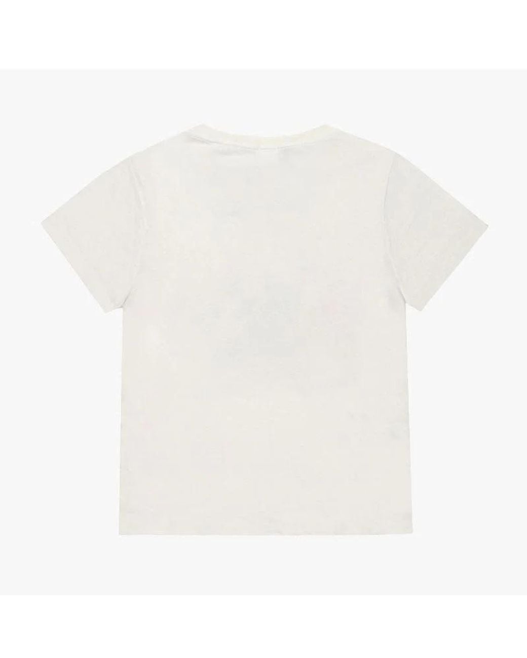 Re/done White Printed T-Shirt
