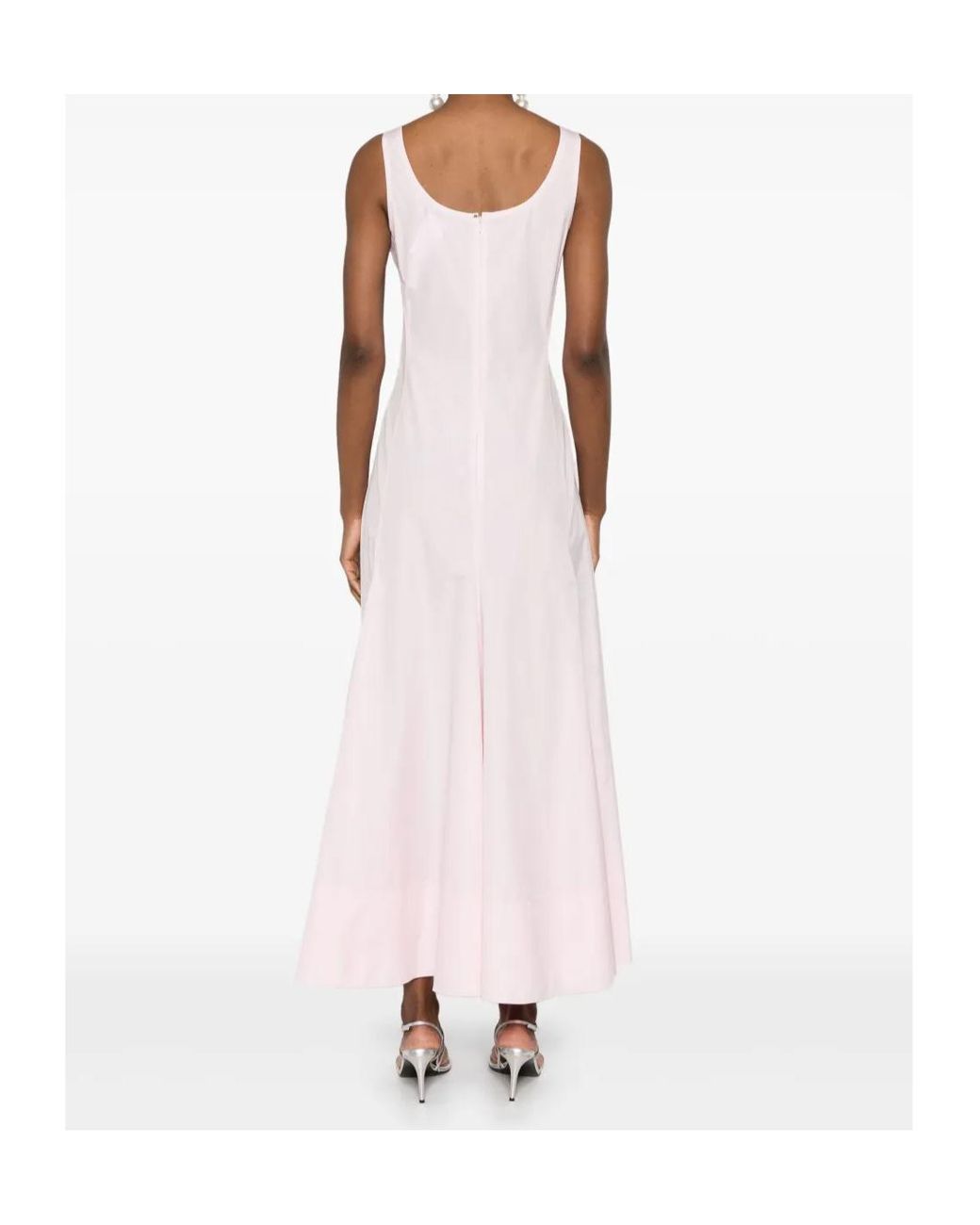 Sportmax Pink Galante Sleeveless Maxi Dress