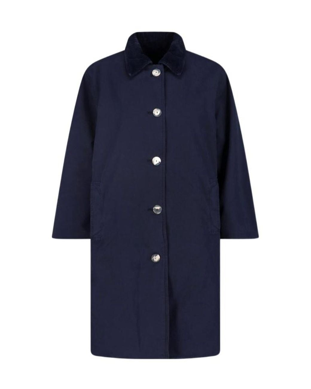 The Row Blue Long-Sleeved Coat