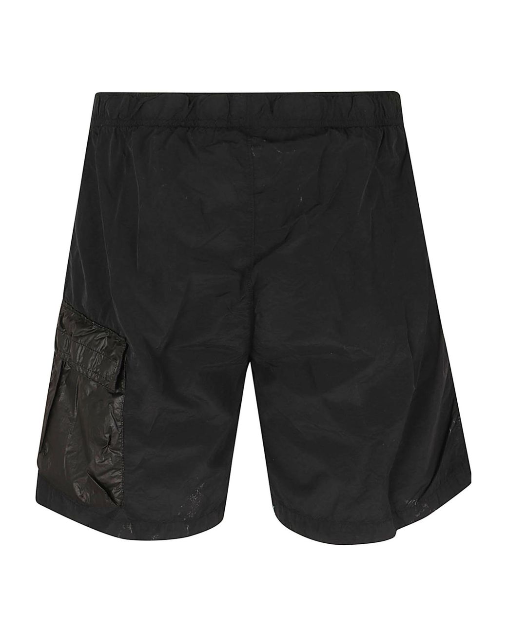 C P Company Black Lens Pocket Swim Shorts for men