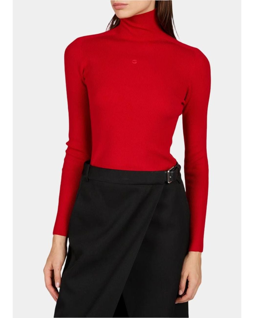 Coperni Red Turtleneck Sweater