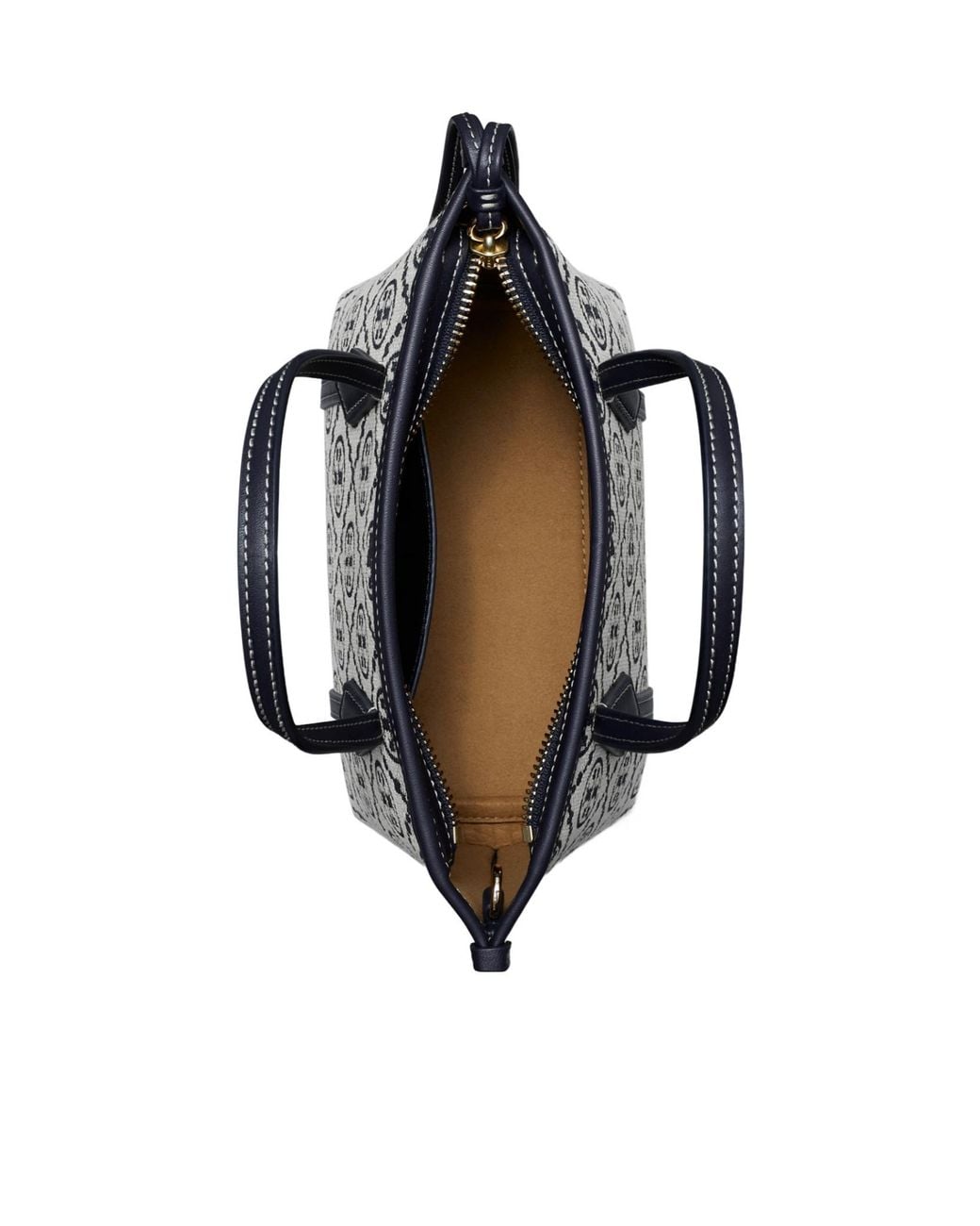 Tory Burch Black T Monogram Mini Perry Tote Bag