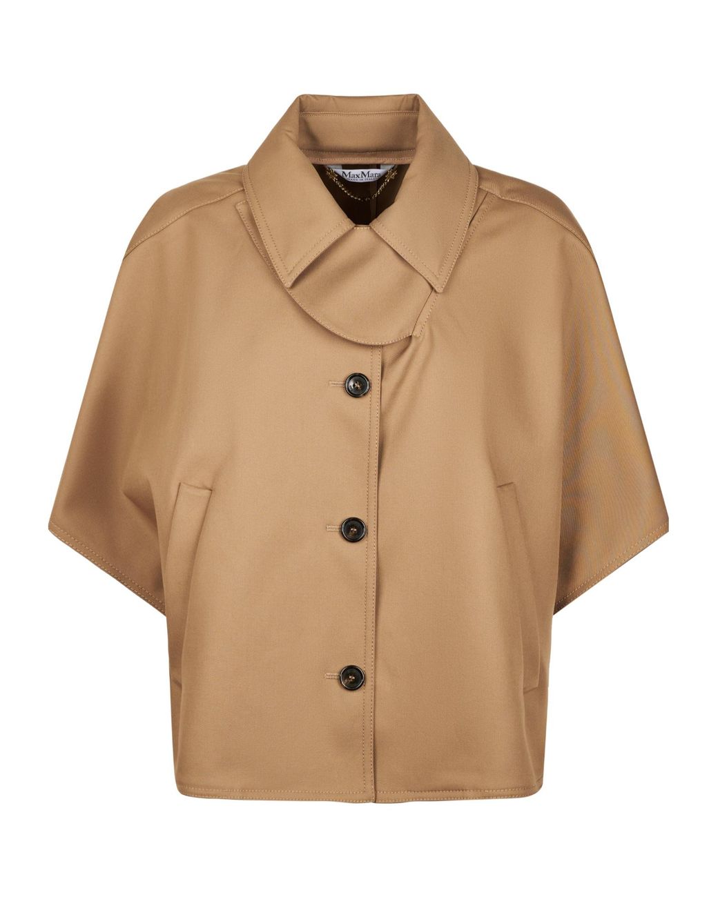 Max Mara Natural Buttoned Coat