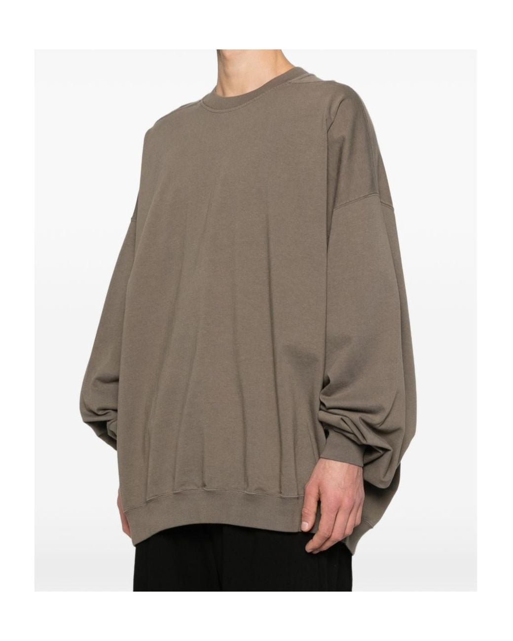 Rick Owens Brown Hun Tie-Detail Sweatshirt for men
