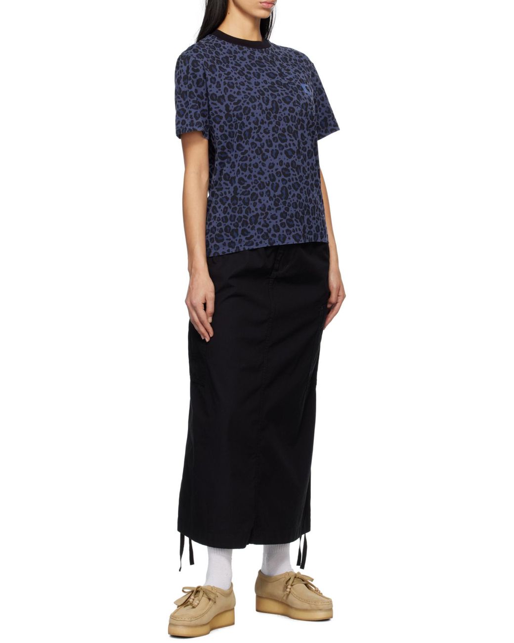 Carhartt Blue W' Maxi Cargo Skirt