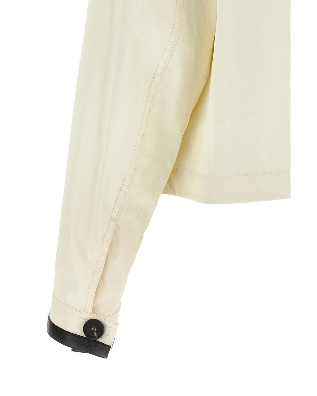Ferragamo White Button-Fastening Jacket
