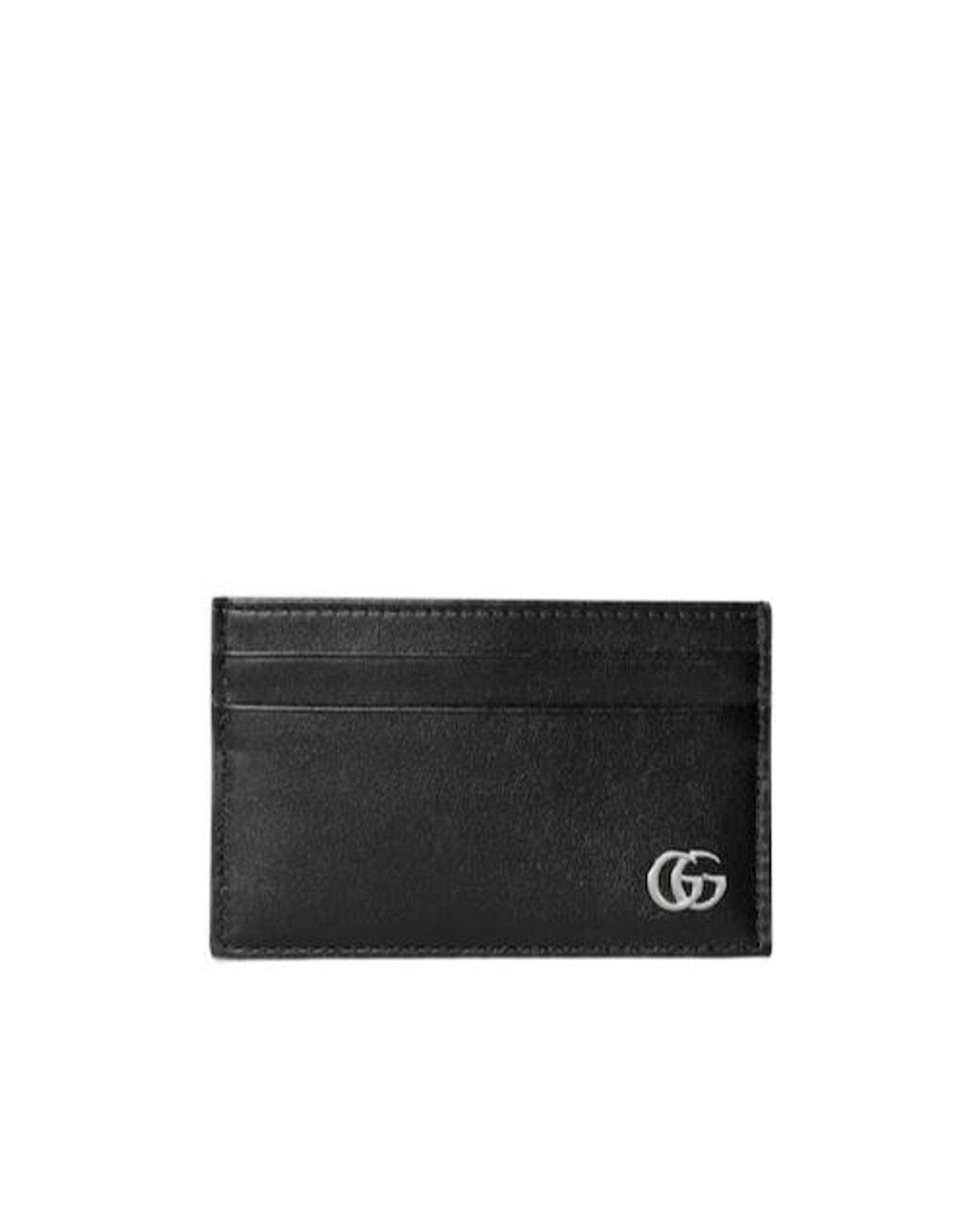 Gucci Black Gg Marmont Card Case for men