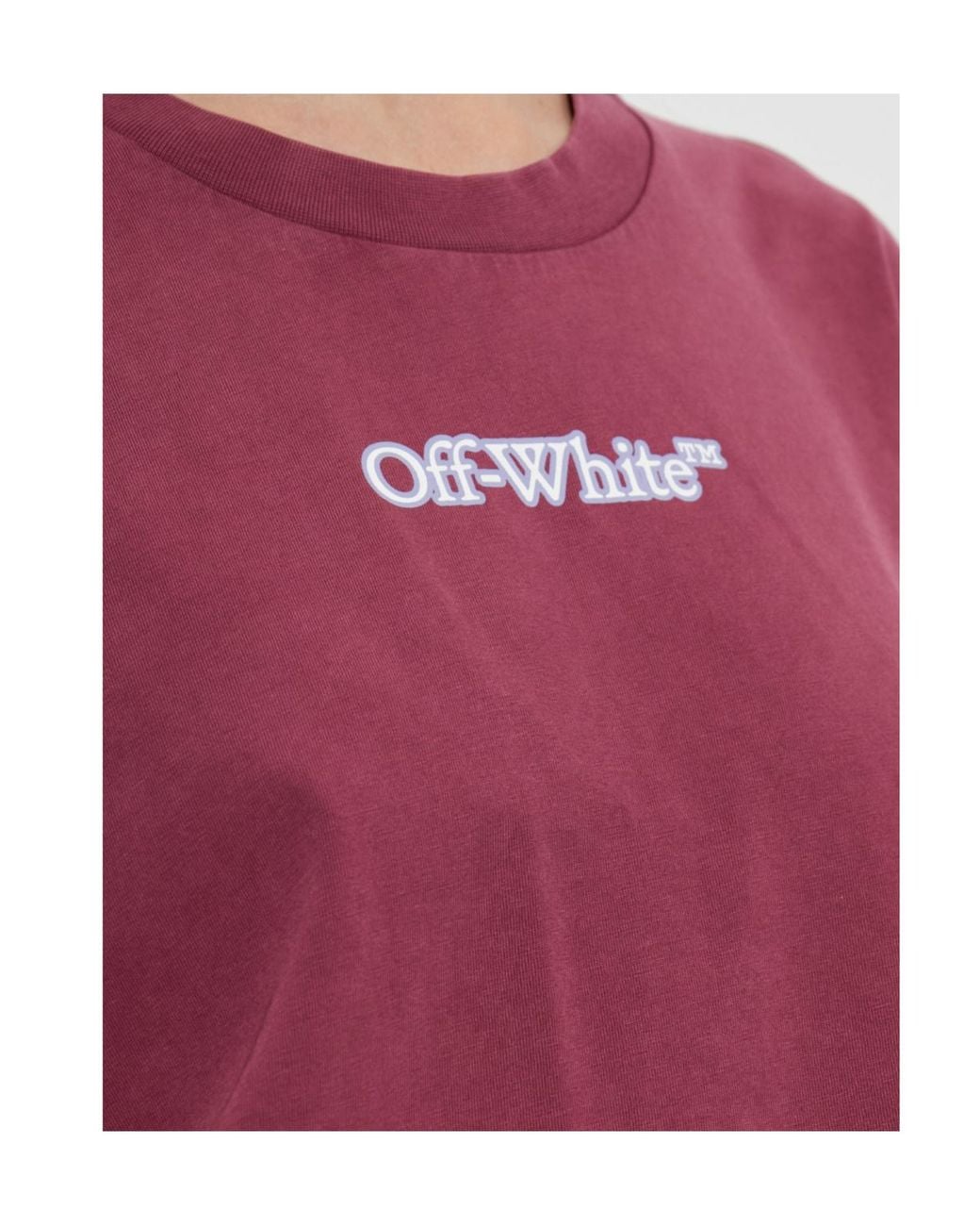 Off-White c/o Virgil Abloh Red Crew-Neck T-Shirt