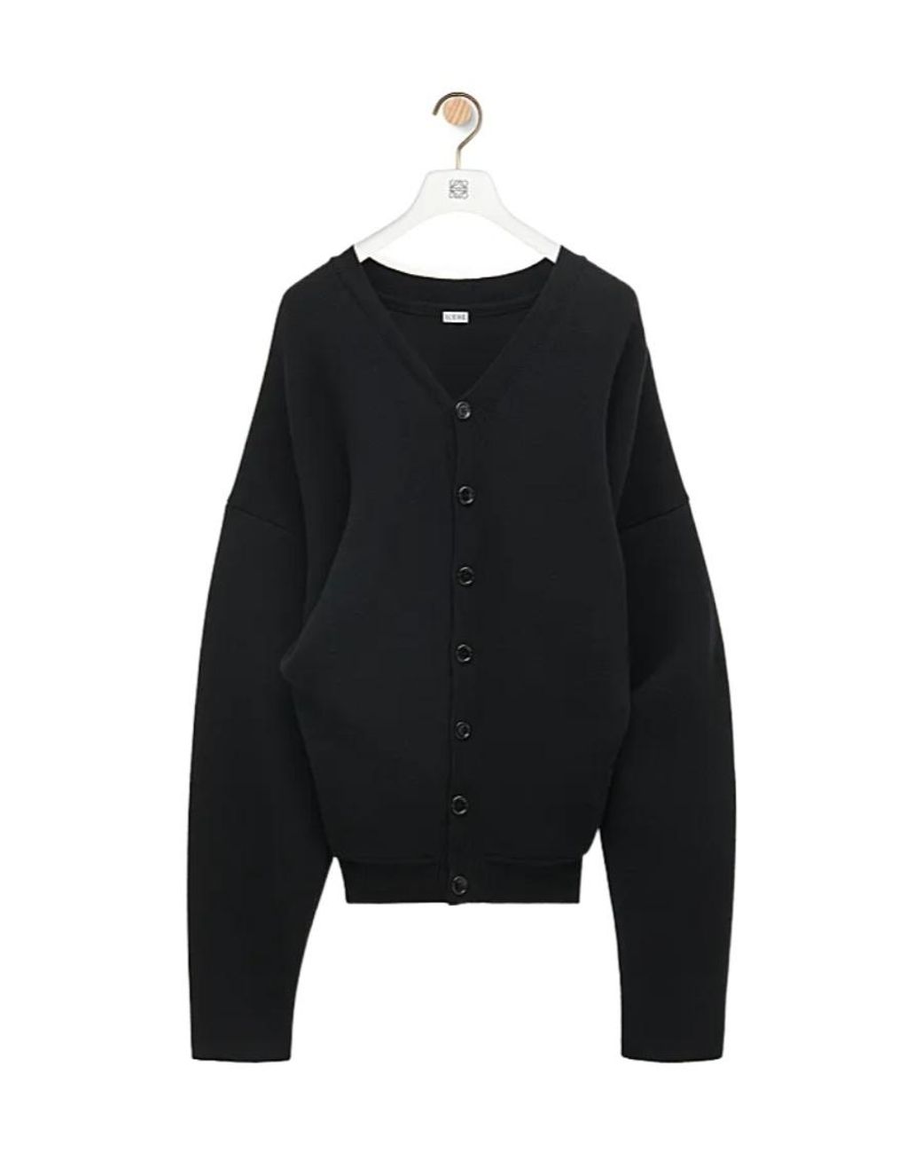 Loewe Black Draped Cardigan