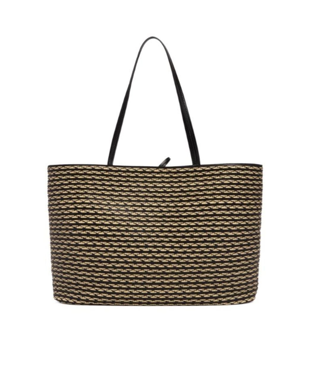 The Row Brown Large Beau Rafia Handbag