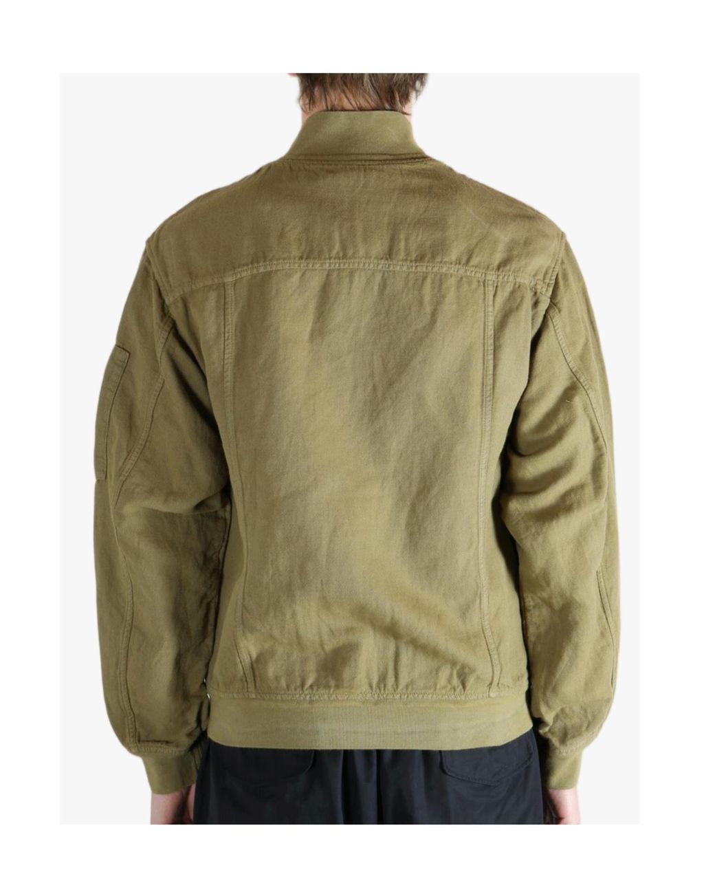 C P Company Green Lino Utility Jacket for men