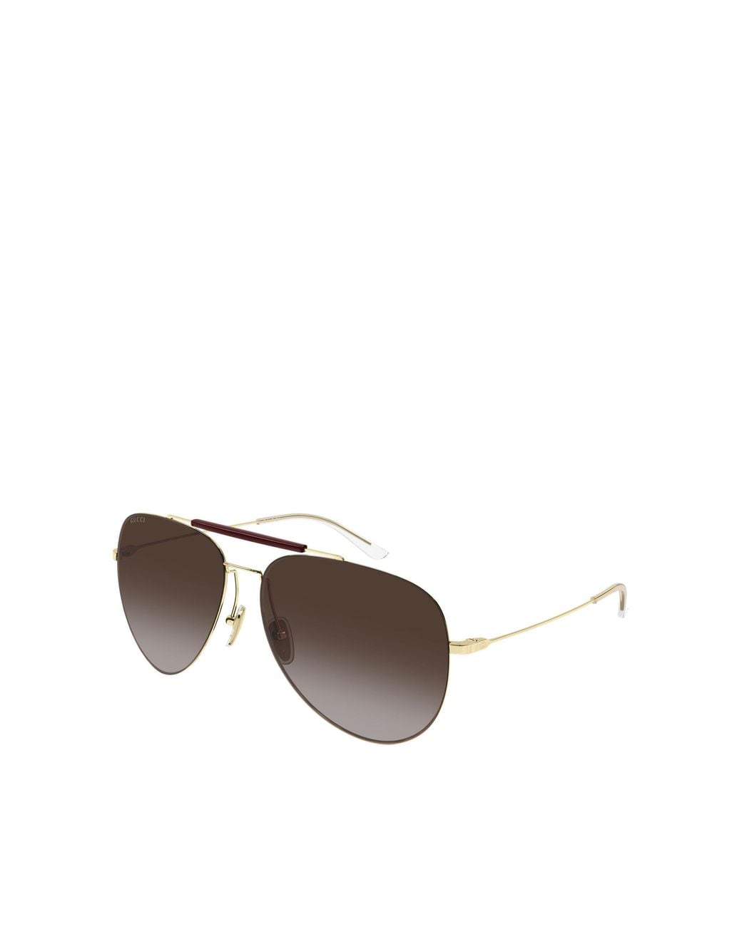 Gucci Brown Eyewear Aviator Frame Sunglasses for men