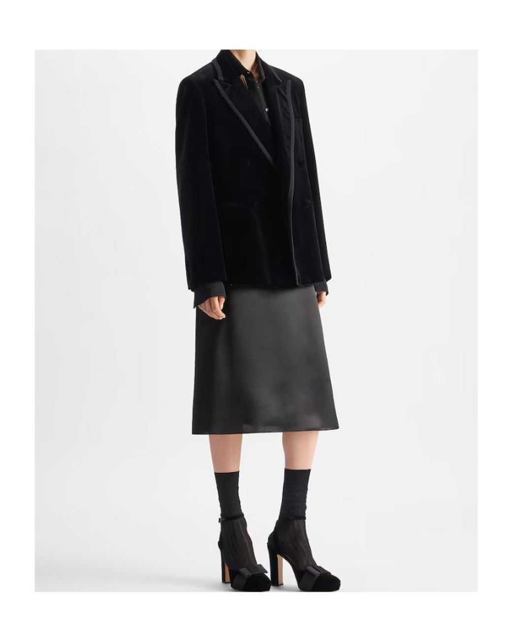 Fendi Black Double-Breasted Buttoned Jacket