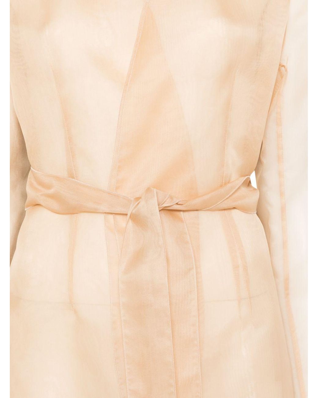 Antonelli Natural Cinched Waist V-Neck Jacket