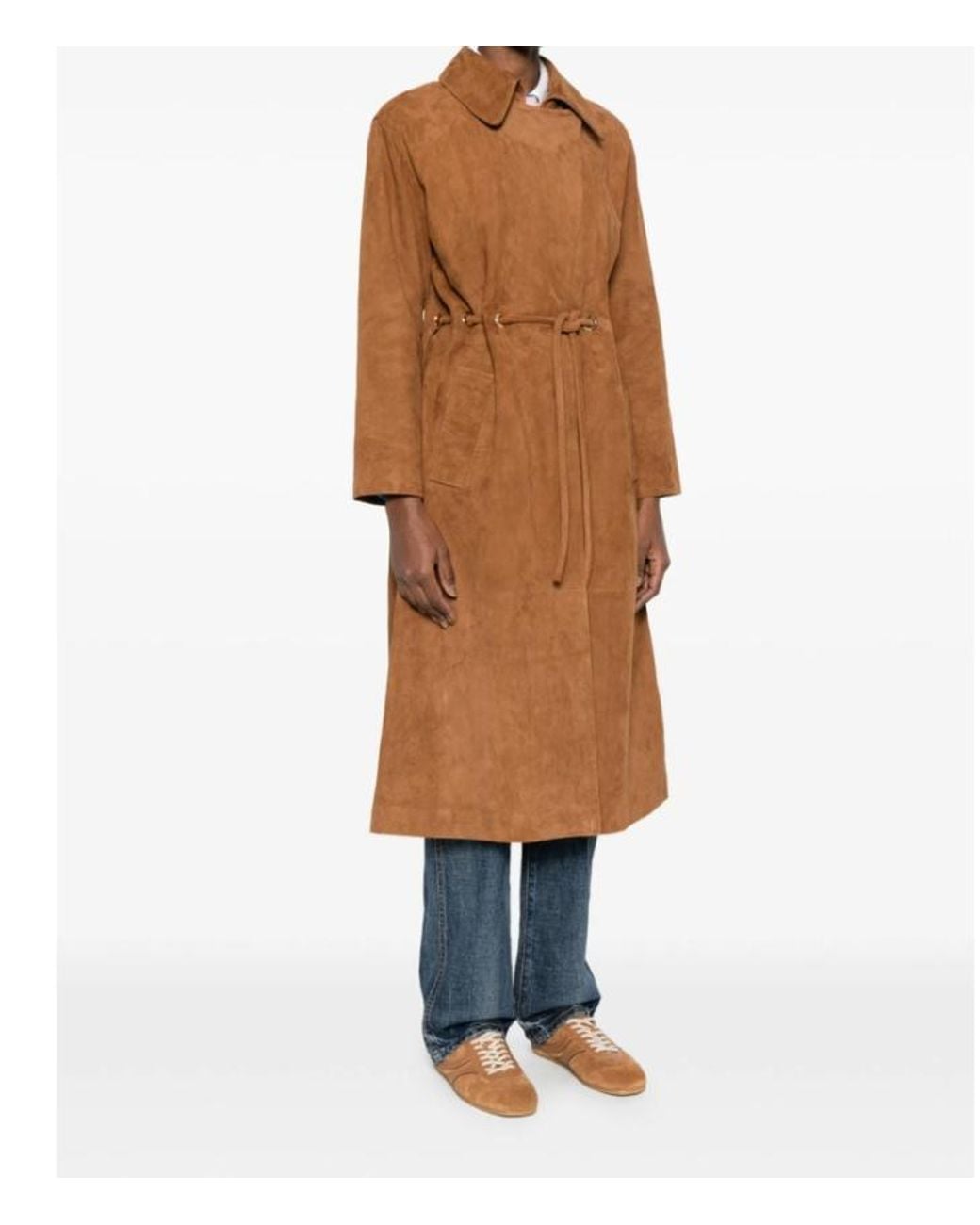 Ba&sh Brown Collared Coat