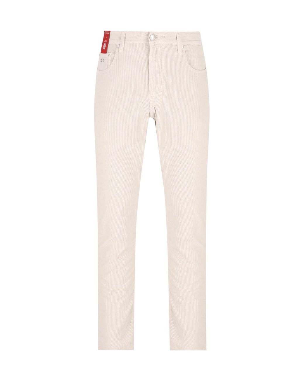 Tramarossa White Michelangelo Corduroy Pants for men