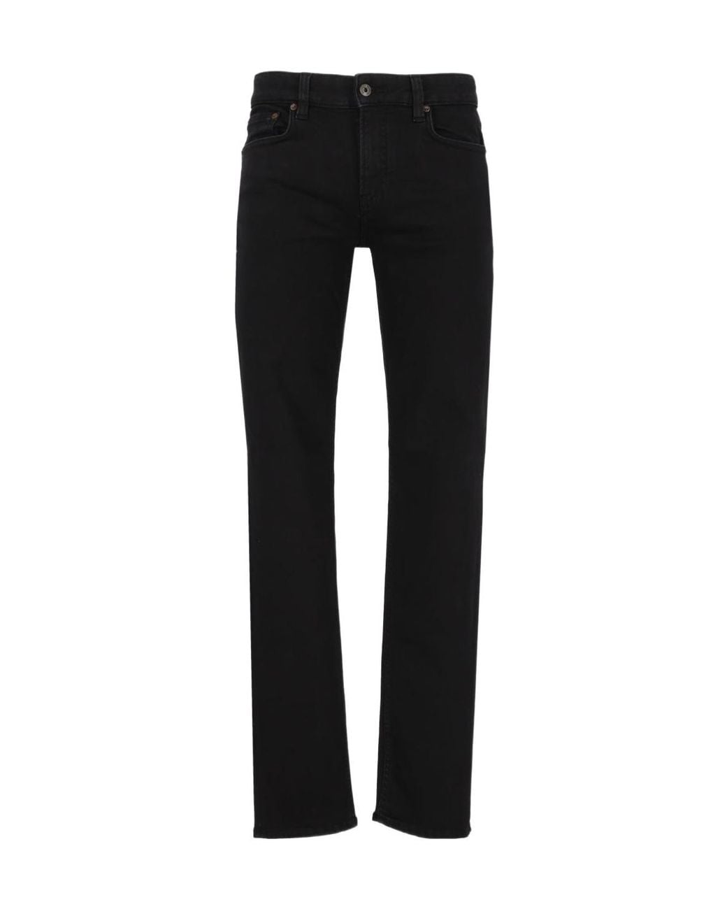Emporio Armani Black Logo-Plaque Jeans for men