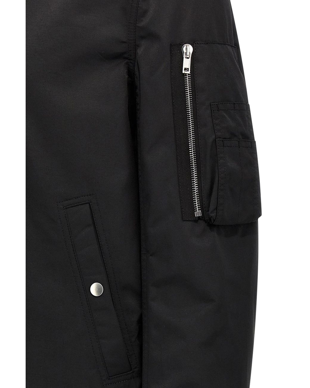 Rick Owens Black Flight Bomber Jacket for men