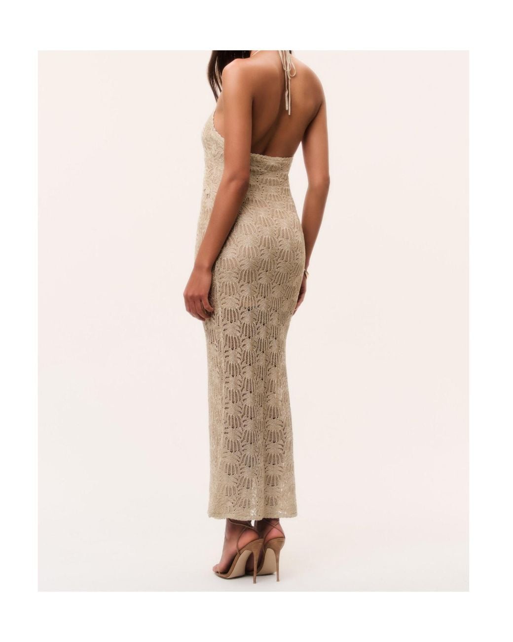 LoveShackFancy Natural Vreya Lace Maxi Dress