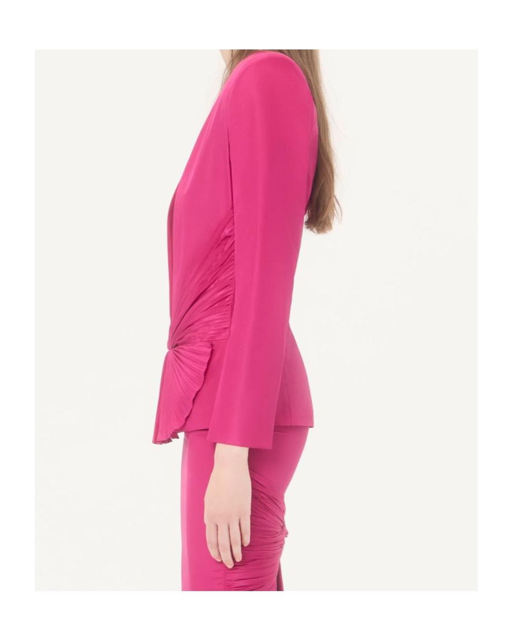 Valentino Pink Long-Sleeve Blazer
