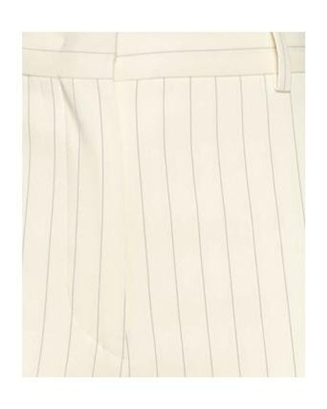 Sportmax White Stripe Flared Pants