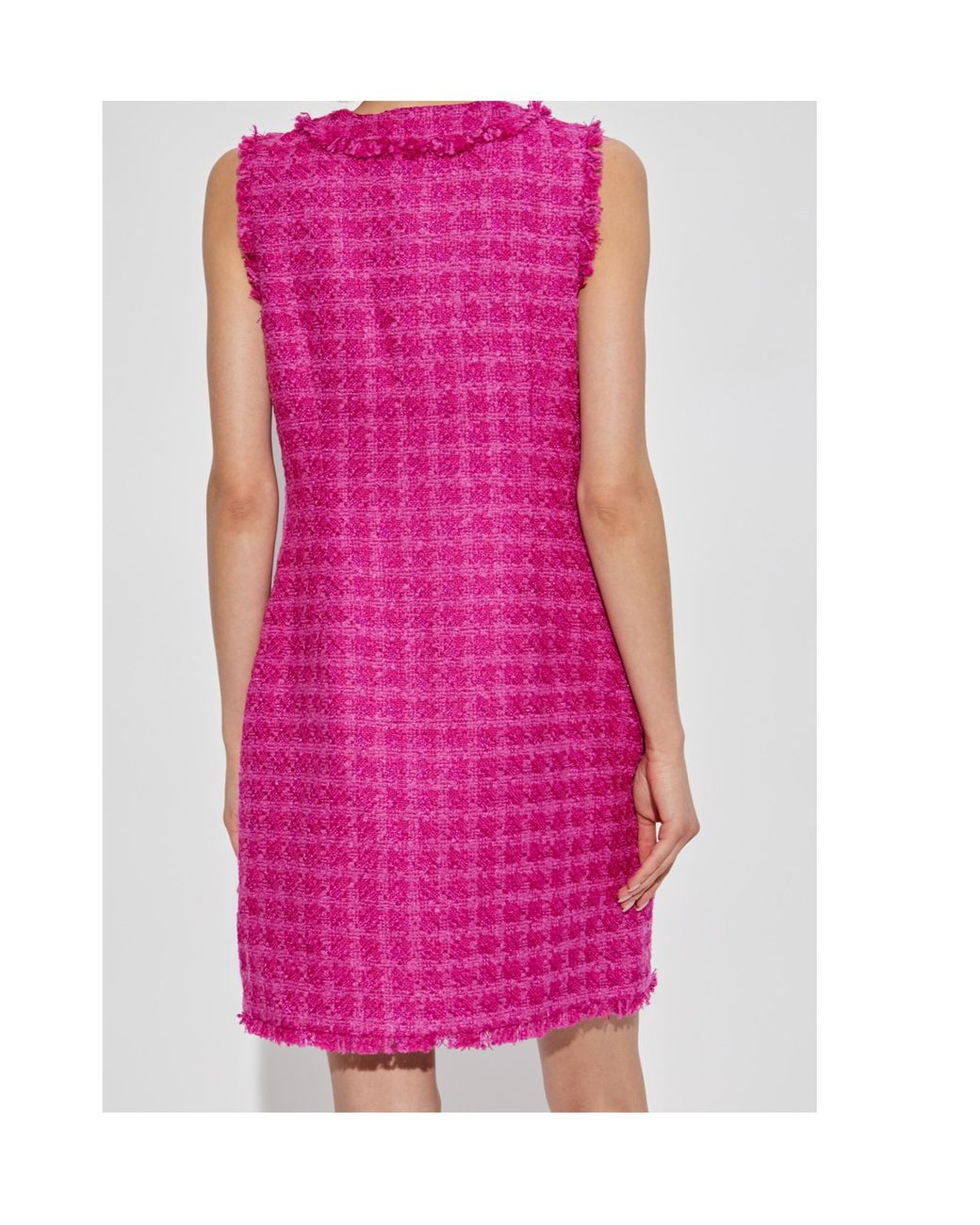 chinese dress ladies Windsor Sweet Like Sequin Tweed Strapless Mini Dress in Pink
