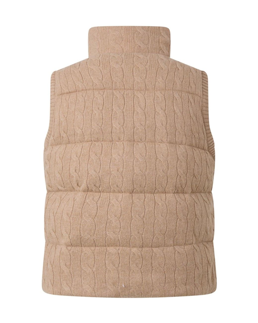 Polo Ralph Lauren Natural Cableknit Standcollar Gilet