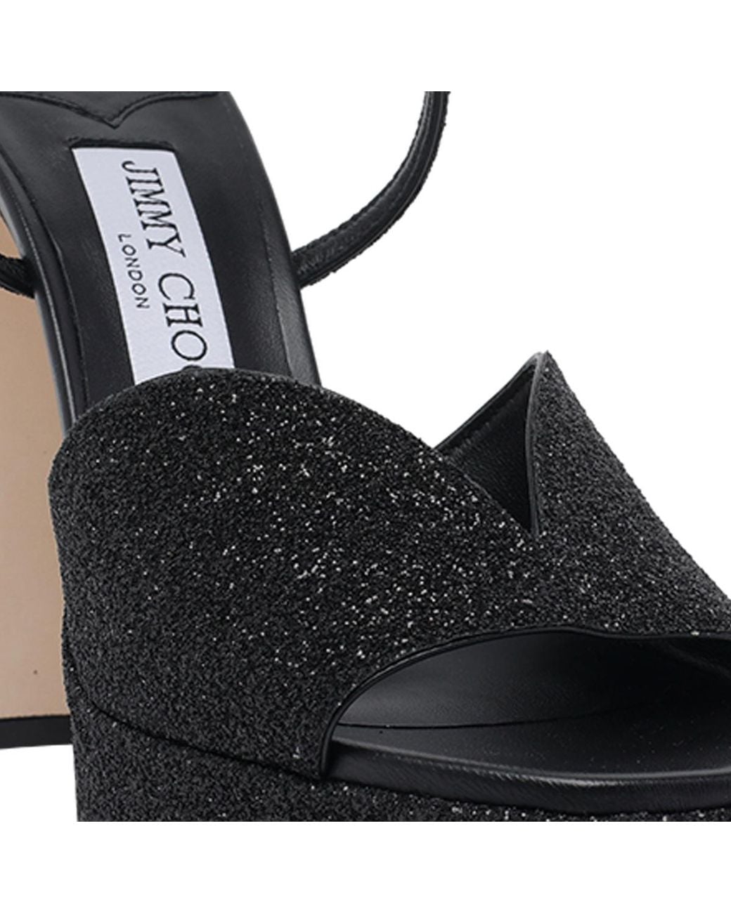 Jimmy Choo Black Karli Platform 125 Heels