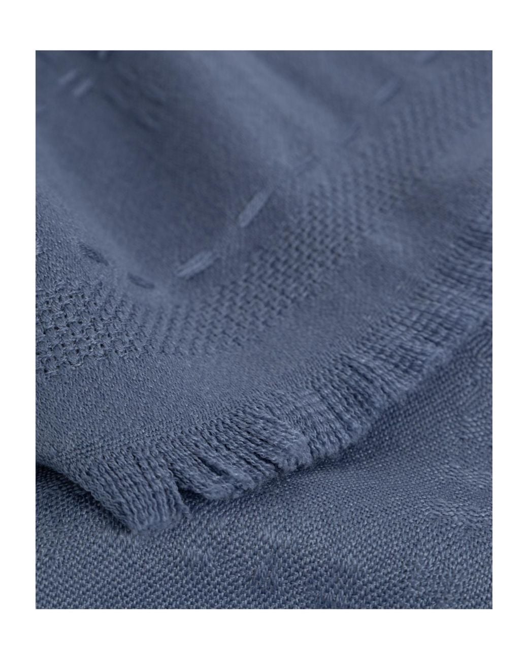 Ferragamo Blue Ferragamo Logo Jacquard Knitted Scarf
