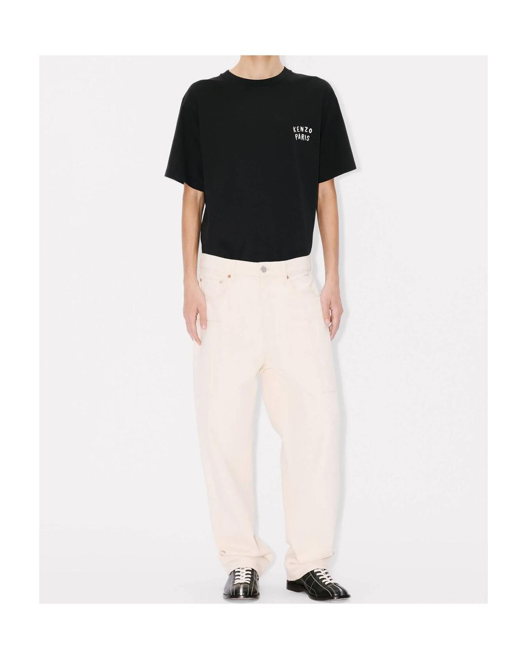 KENZO Black Boke Heart Oversized T-Shirt for men
